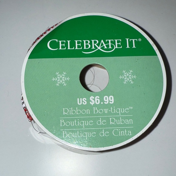 Red Snowflake Ribbon - Picture 2 of 4